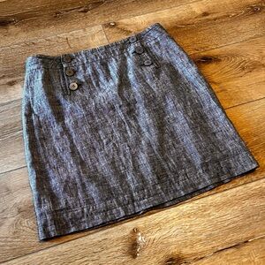 Max Studio Sz 4/6 Linen Blend Mini Skirt Small (view size description)